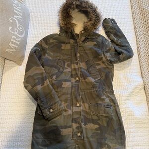 Abercrombie & Fitch Green Camouflage Jacket